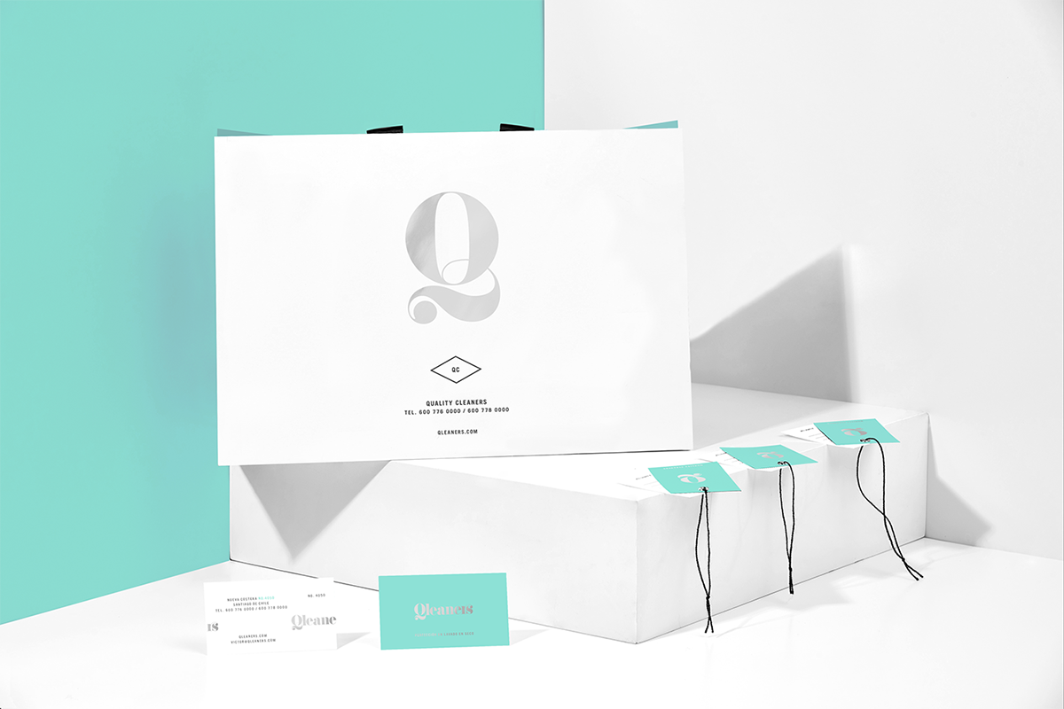 Qleaners干洗服務公司品牌形象設計展示