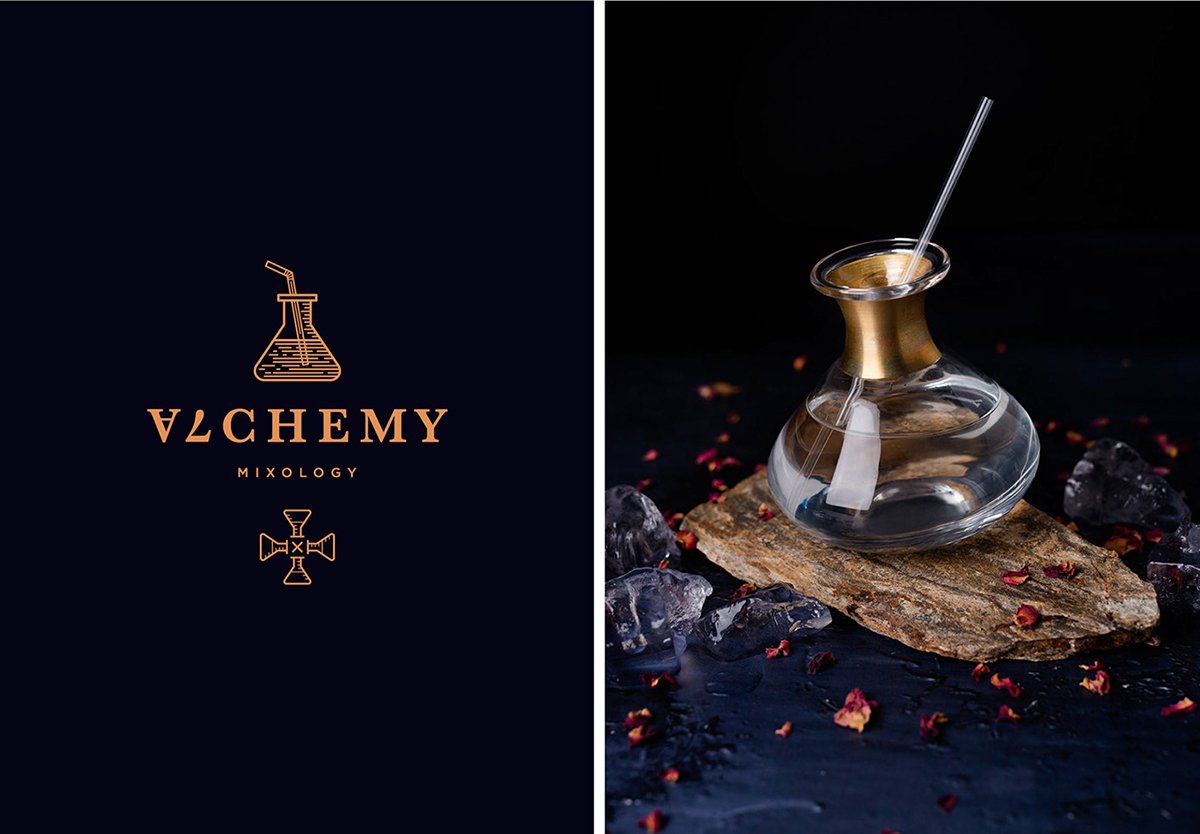 Alchemy Bar雞尾酒酒吧品牌設計欣賞,酒吧品牌設計，餐飲品牌設計，酒吧品牌策劃，酒吧品牌全案策劃，餐飲品牌策劃，深圳品牌設計，深圳品牌策劃，深圳品牌全案策劃，深圳品牌形象塑造，深圳包裝設計的，左右格局