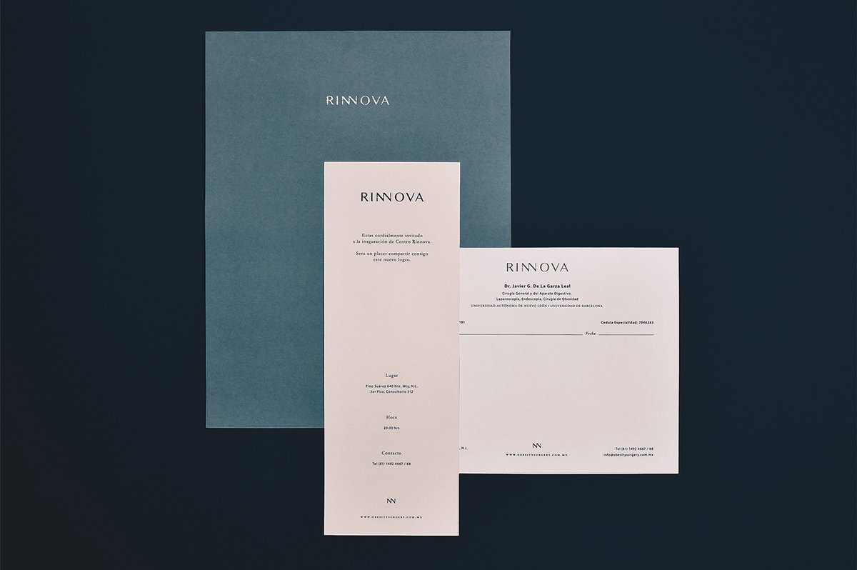 RINNOVA醫療康復中心品牌形象設計欣賞,品牌設計，醫藥品牌設計，醫療中心品牌設計，品牌形象設計，深圳品牌設計