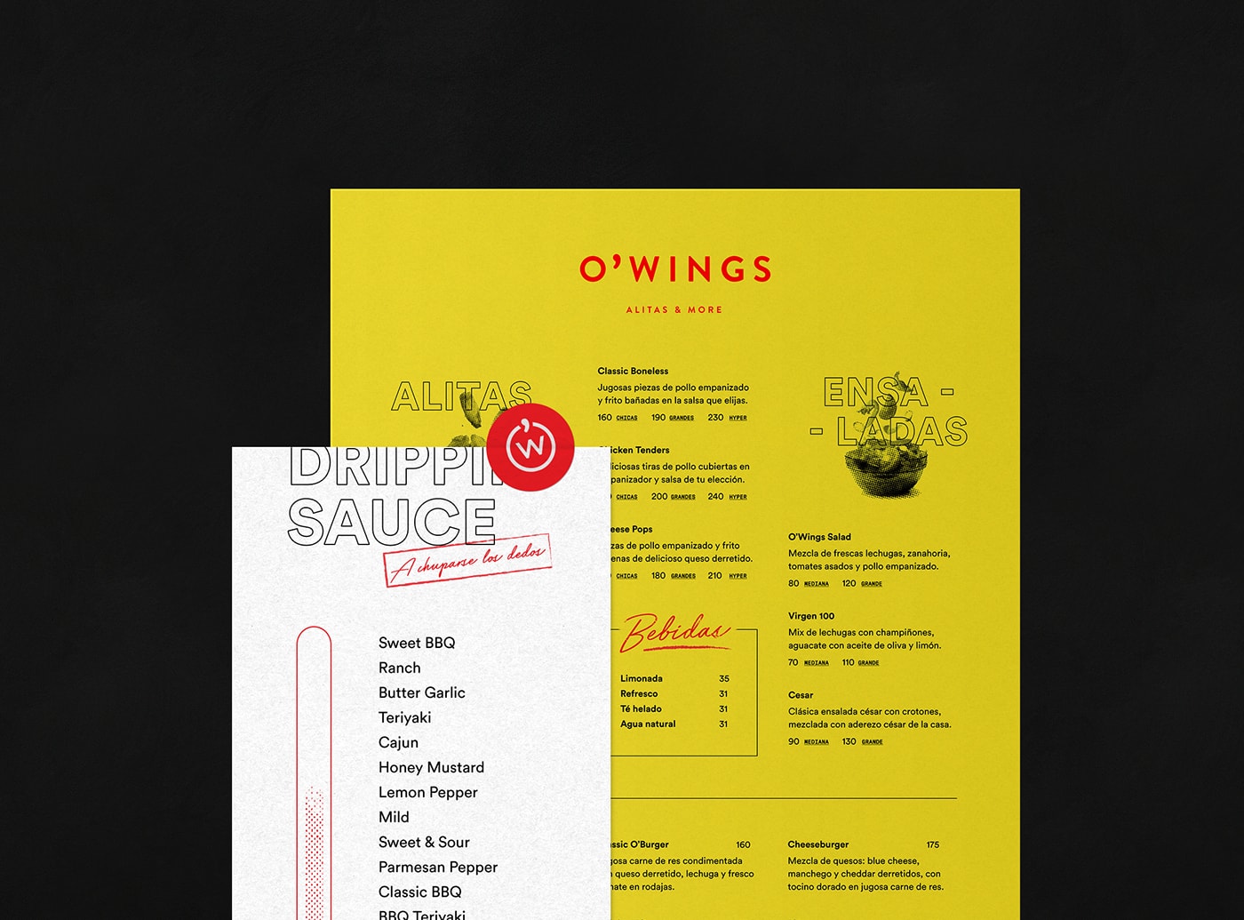 O'Wings 高檔快餐店品牌設計——品牌視覺營銷塑造差異化，餐飲品牌設計，餐飲視覺營銷，品牌設計公司，深圳品牌設計，左右格局